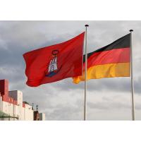 3550_2582 Hamburger Hafenflagge, blauer Anker; Deutsche Nationalflagge | 